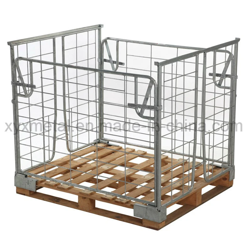 Steel Foldable Mesh Collapsible Pallet Cage