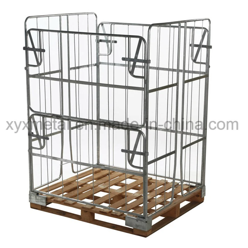 Steel Foldable Mesh Collapsible Pallet Cage