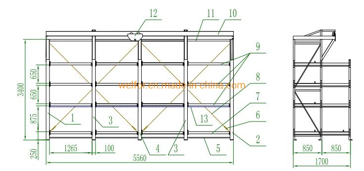 Factory Warehouse Drawer Racking CE Certificate Metal Heavy Duty Mold Racks